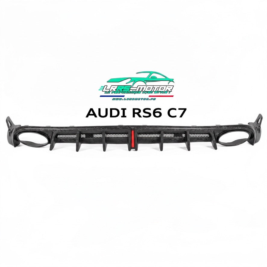 Diffuseur arrière AE Style en véritable fibre de carbone pour Audi RS6 C7 (2013-2018)