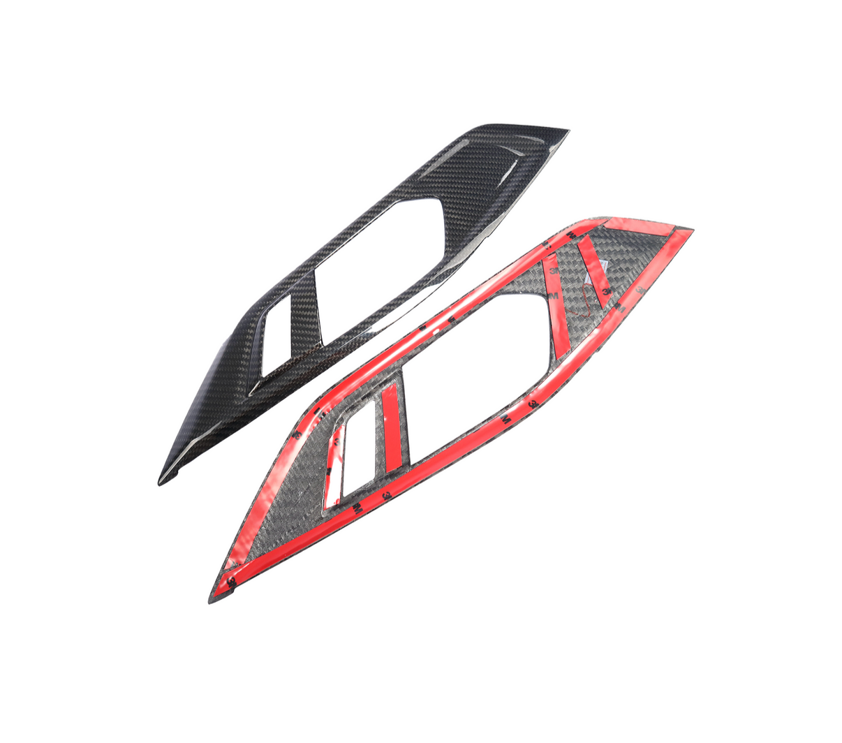 Éléments intérieurs de portes en fibre de carbone pour BMW G82 / G22 – Kit 4 pièces – Conduite à gauche (LHD)