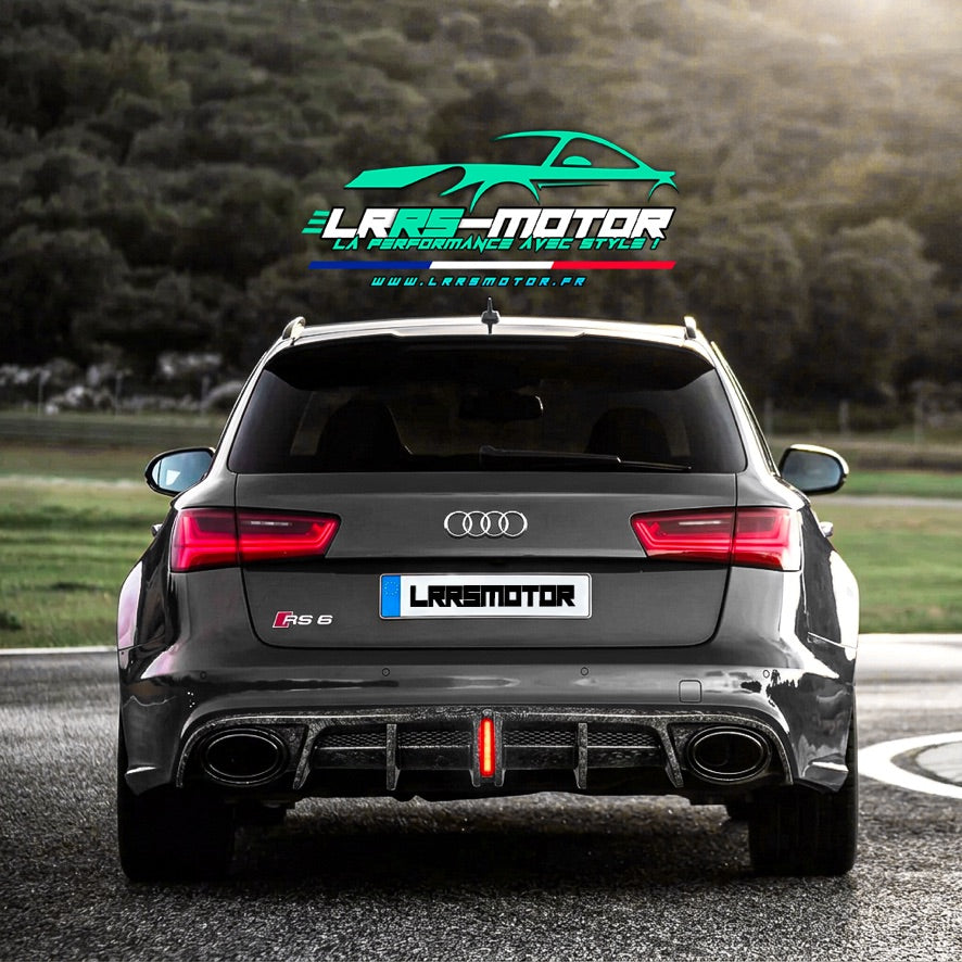 Diffuseur arrière AE Style en véritable fibre de carbone pour Audi RS6 C7 (2013-2018)