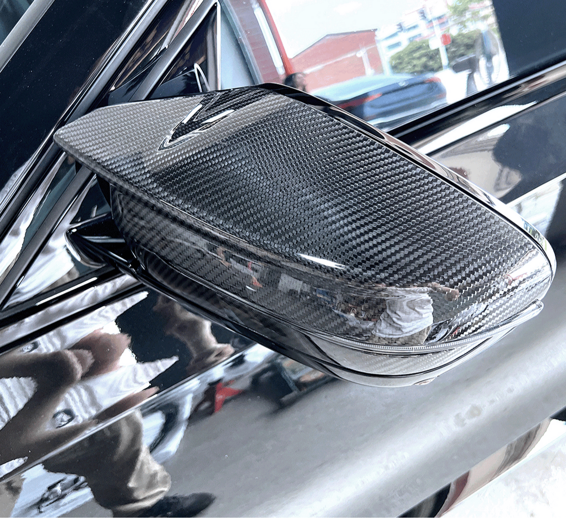 Coques de rétroviseurs en carbone sec – BMW G80 / G81 / G82 / G83 / G87 / G42 / G26