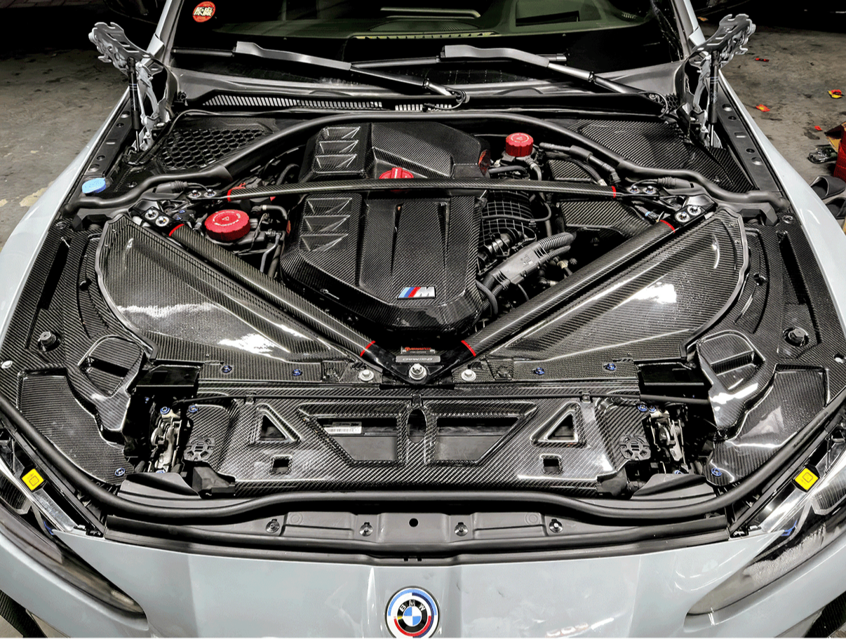 Caches de phares en fibre de carbone pour BMW G80 / G81 / G82 / G83 / G87 – Look sportif et agressif