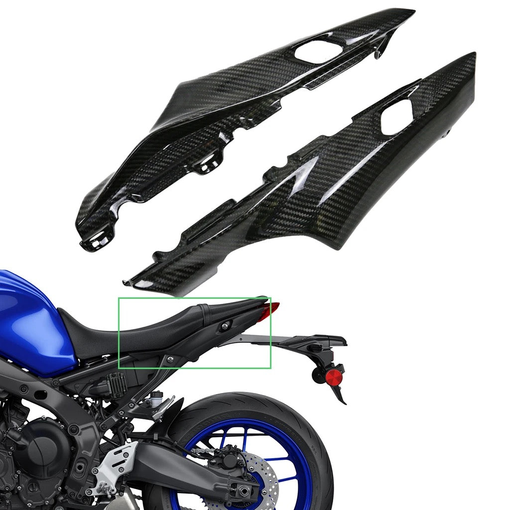 Dessous de siège Yamaha MT-09 Fibre de carbone véritable