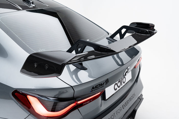 Aileron fibre de carbone ADRO pour BMW G82 M4 AT-R3 Swan Neck GT Wing
