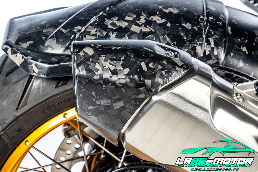 Protection thermique d'échappement arrière BDC carbone mat BMW R 1300 GS à partir de 2023
