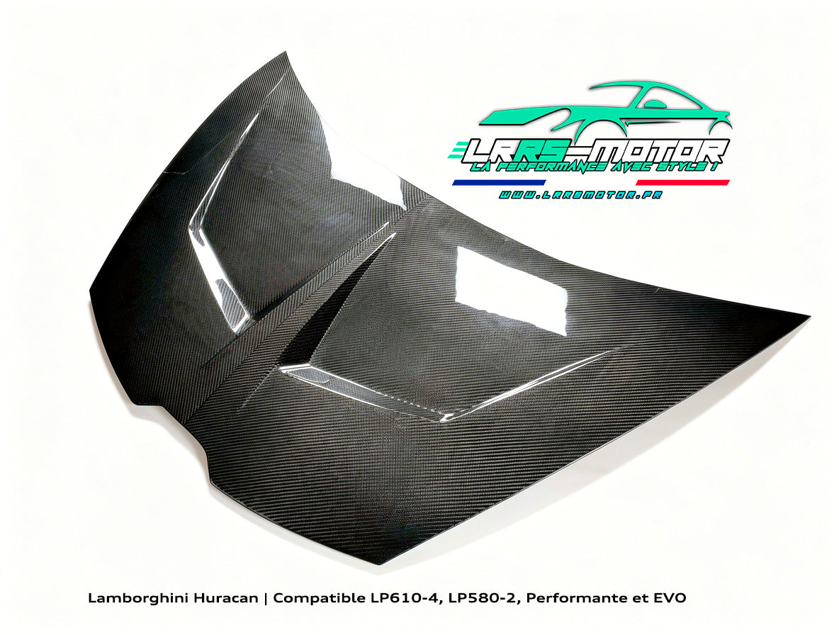 Capot Lamborghini Huracan Style 1016 | Compatible LP610-4, LP580-2, Performante et EVO