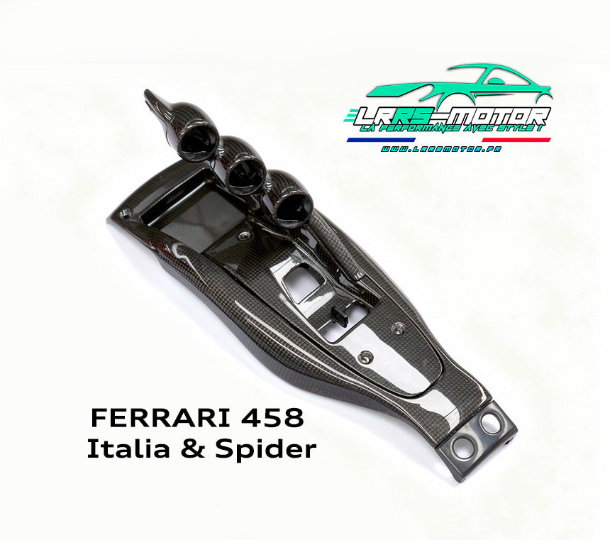 Console centrale en fibre de carbone Style Ferrari 458 Speciale pour Ferrari 458 Italia & Spider