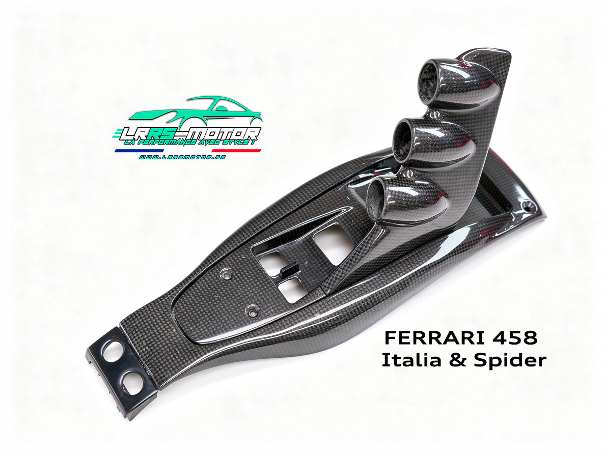 Console centrale en fibre de carbone Style Ferrari 458 Speciale pour Ferrari 458 Italia & Spider