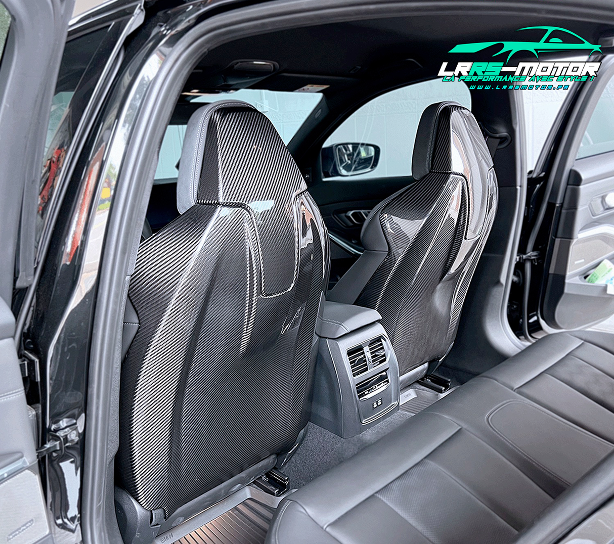 Coques arrière de sièges en fibre de carbone pour BMW M3/M4/M2 – G80 / G81 / G82 / G83 / G87 / G42 / G22 / F91 / F92 / F93 / F97 / F98