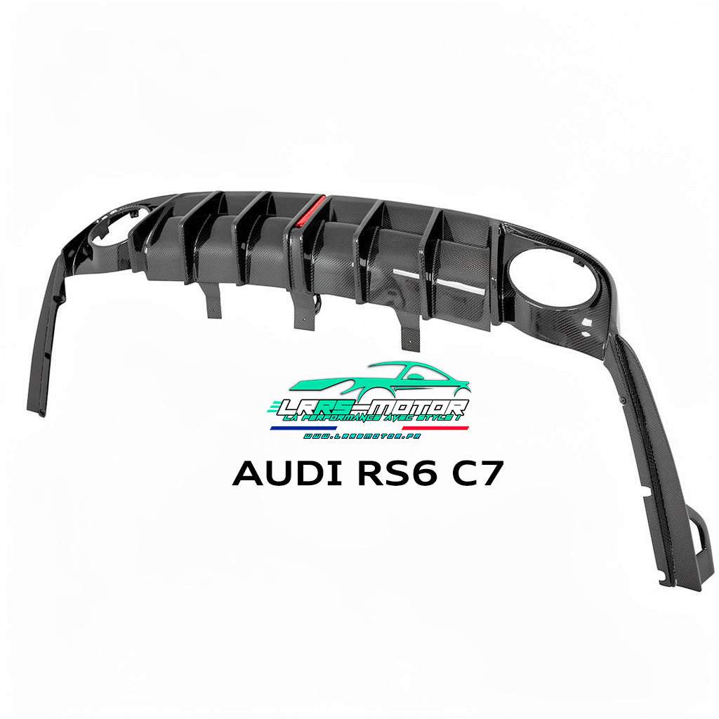 Diffuseur arrière AE Style en véritable fibre de carbone pour Audi RS6 C7 (2013-2018)