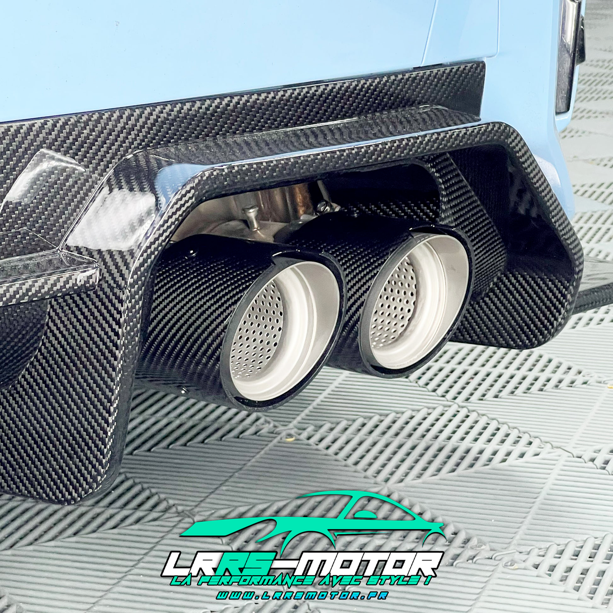 Embouts d’échappement en fibre de carbone pour BMW M3/M4/M2 – G80 / G81 / G82 / G83 / G87