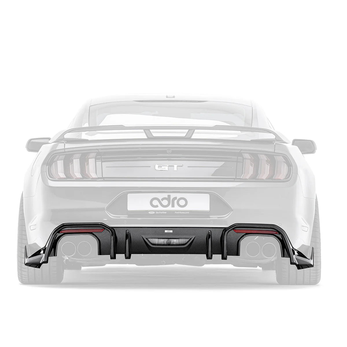 Diffuseur arrière en fibre de carbone ADRO pour Ford Mustang