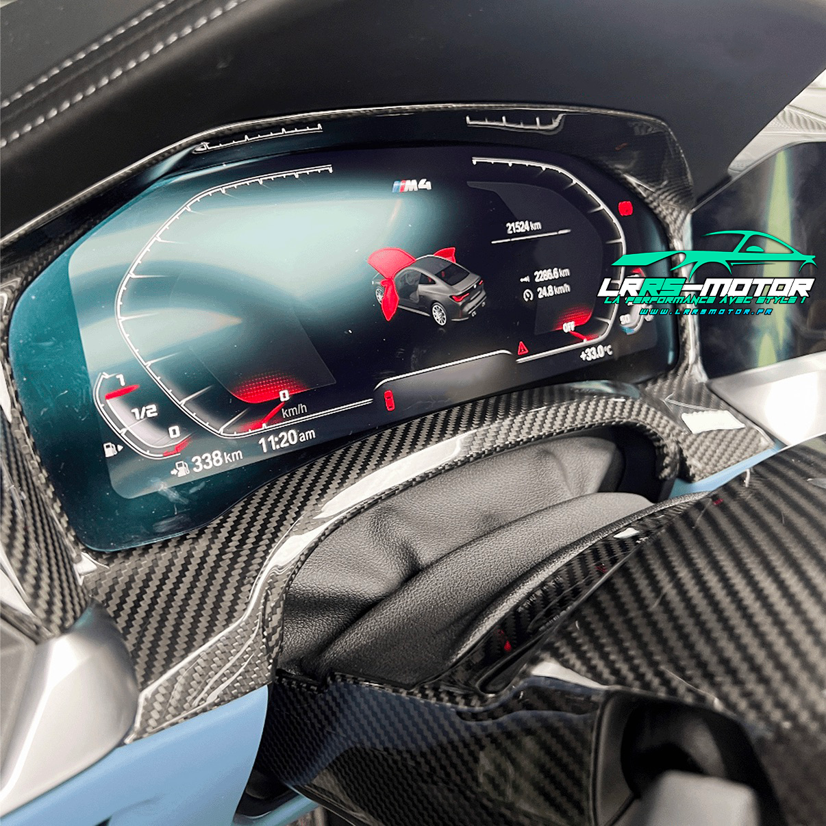 Garniture Compteur en Carbone – BMW M3/M4 G80 G81 G82 G83 Pre-LCI (LHD uniquement)