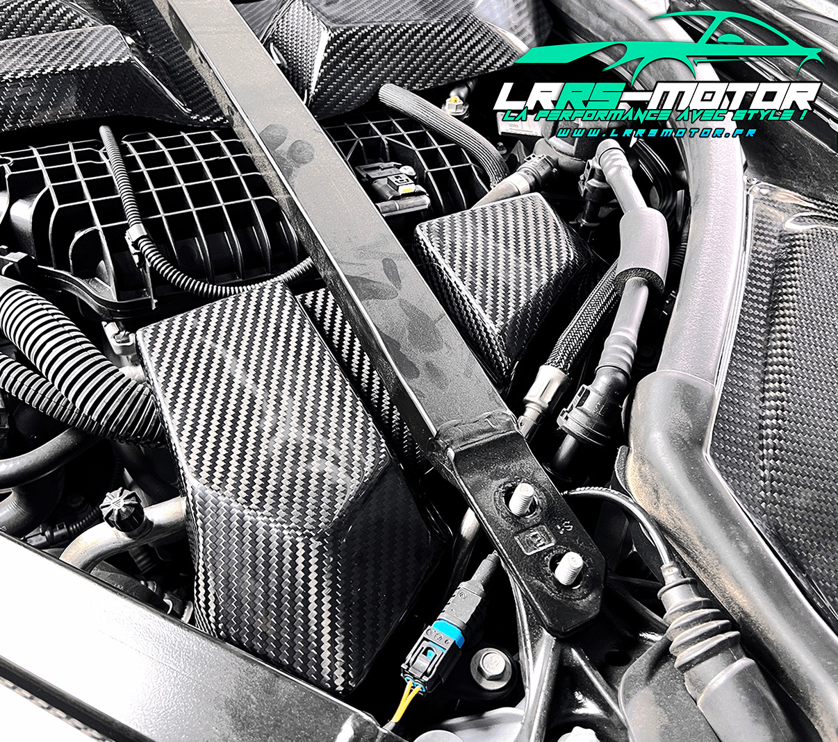 Cache Élément Électrique en Carbone – BMW M3/M4 G80 G81 G82 G83 / M2 G87