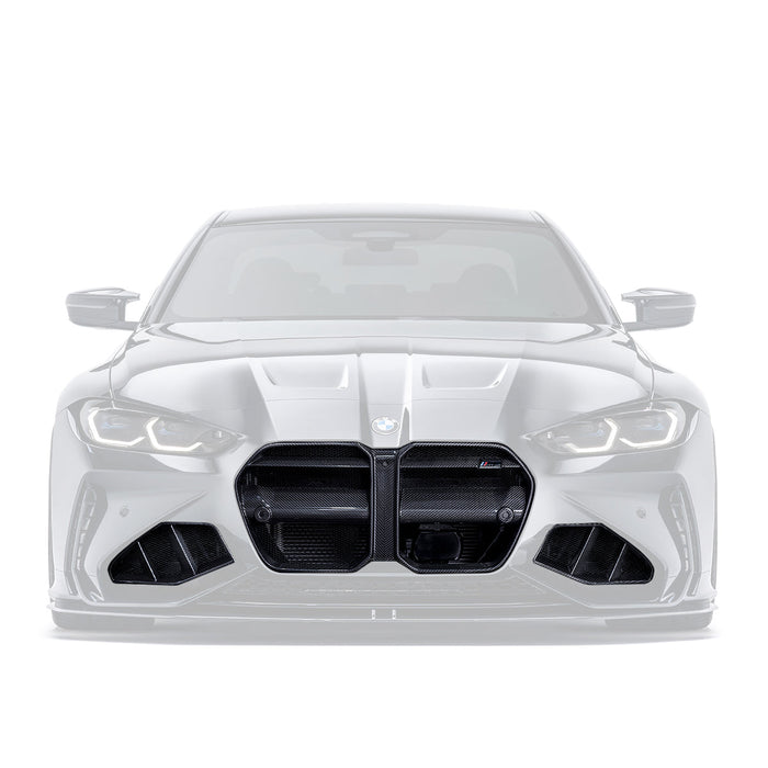 Grilles et Prises d’Air en Fibre de Carbone Prepreg pour Pare-Chocs Avant BMW G80/G82 M3/M4 – Exclusivité et Performance