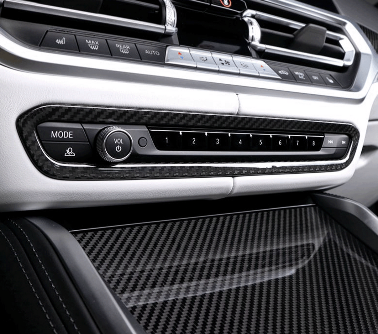 Insert de tableau de bord en fibre de carbone pour BMW G80 / G81 / G82 / G83 – Carbone sec haut de gamme