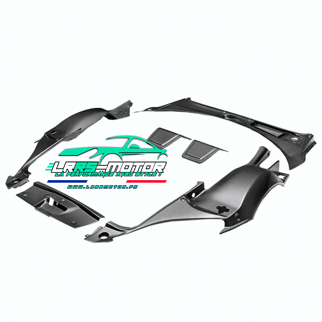Garniture de coffre Audi R8 en carbone véritable