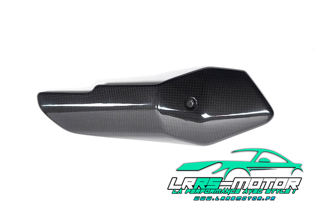 Protection thermique d'échappement en fibre de carbone à l'avant du silencieux KTM 1290 Super Aventure à partir de 2021