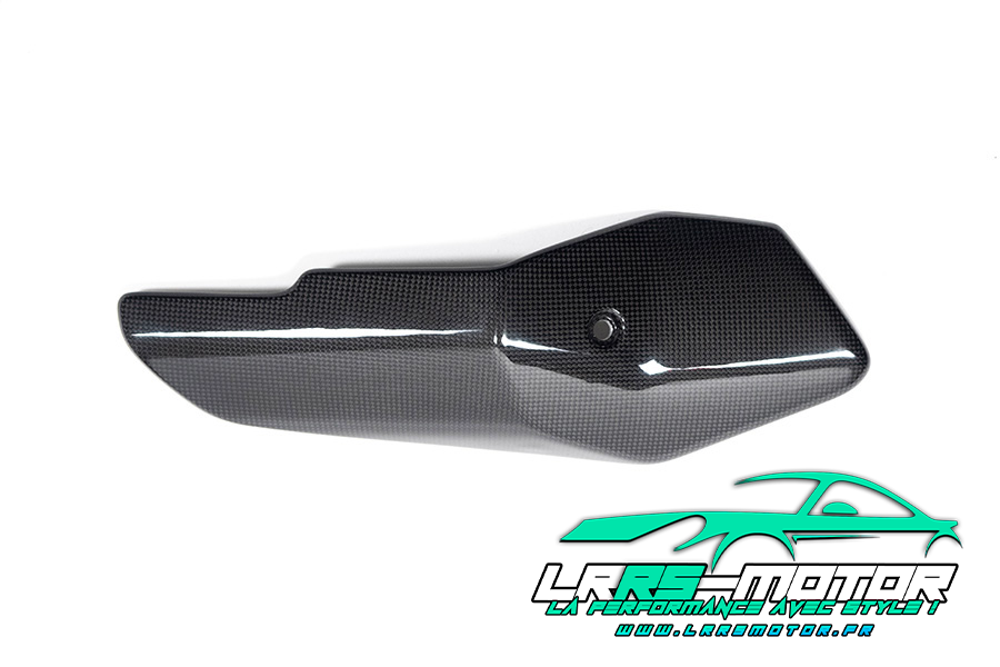 Protection thermique d'échappement en fibre de carbone à l'avant du silencieux KTM 1290 Super Adventure à partir de 2021