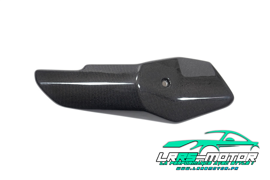 Protection thermique d'échappement en fibre de carbone à l'avant du silencieux KTM 1290 Super Adventure à partir de 2021