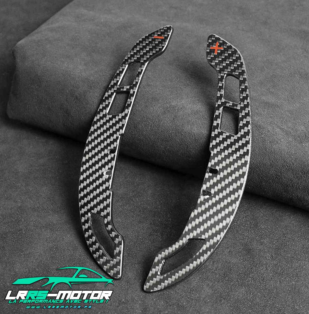 Palette changement de vitesse Sportive Personnalisale Aluminium, fibre de carbone carbone forgé Volkswagen, Mercedes, BMW, Audi