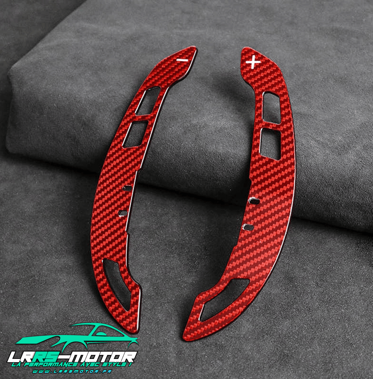 Palette changement de vitesse Sportive Personnalisale Aluminium, fibre de carbone carbone forgé Volkswagen, Mercedes, BMW, Audi