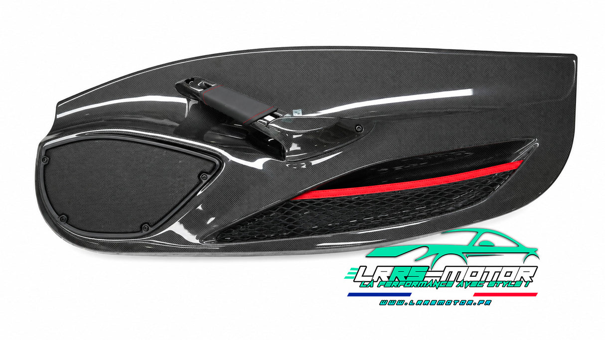 Panneaux de porte intérieurs Ferrari F8, console centrale