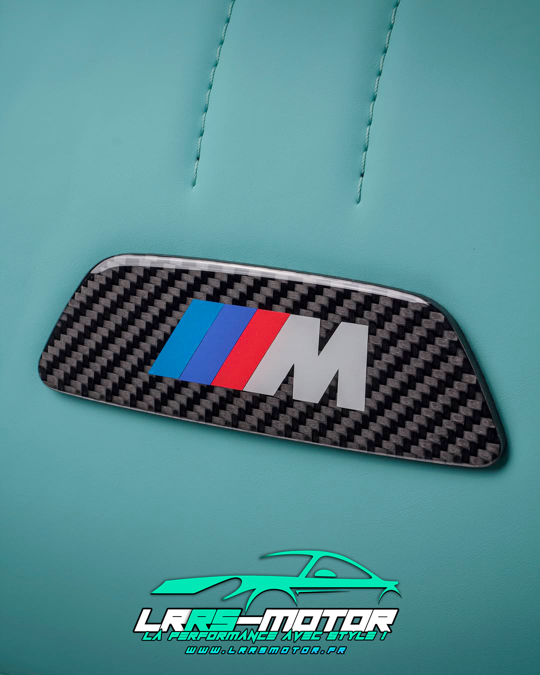 Sac de voyage BMW M Personnalisable – Cuir & Carbone Premium – Blue