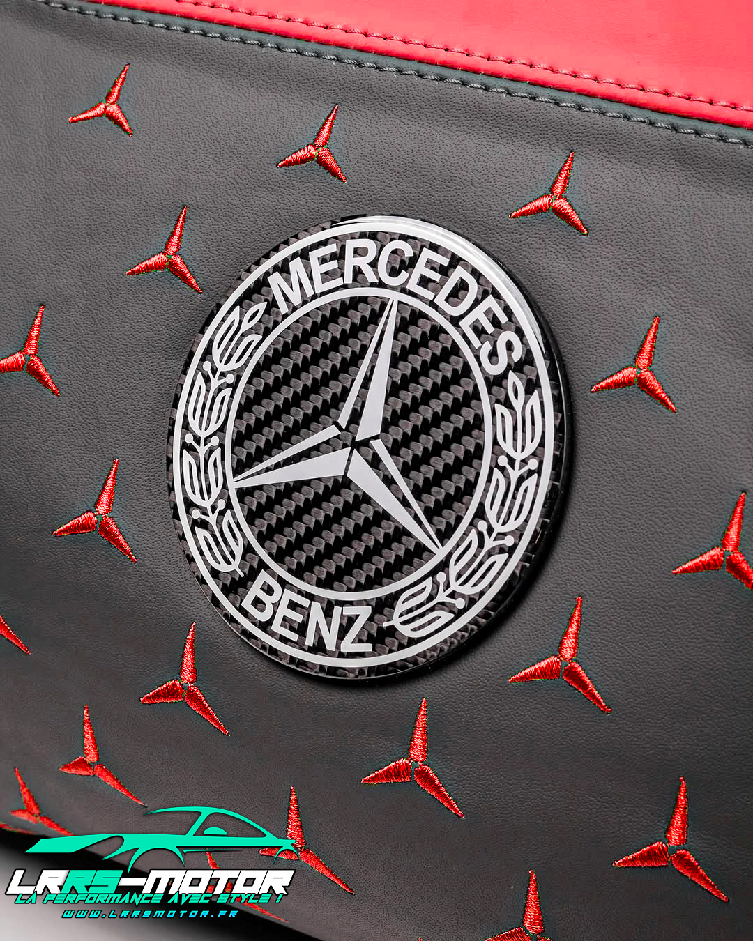 Sac de voyage Mercedes-Benz Personnalisable – Cuir Premium & Carbone – Édition Exclusive