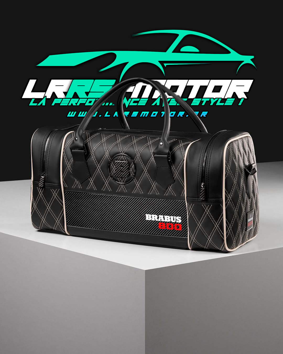 Sac de voyage Brabus 800 Personnalisable – Cuir & Carbone Premium – Édition Luxe