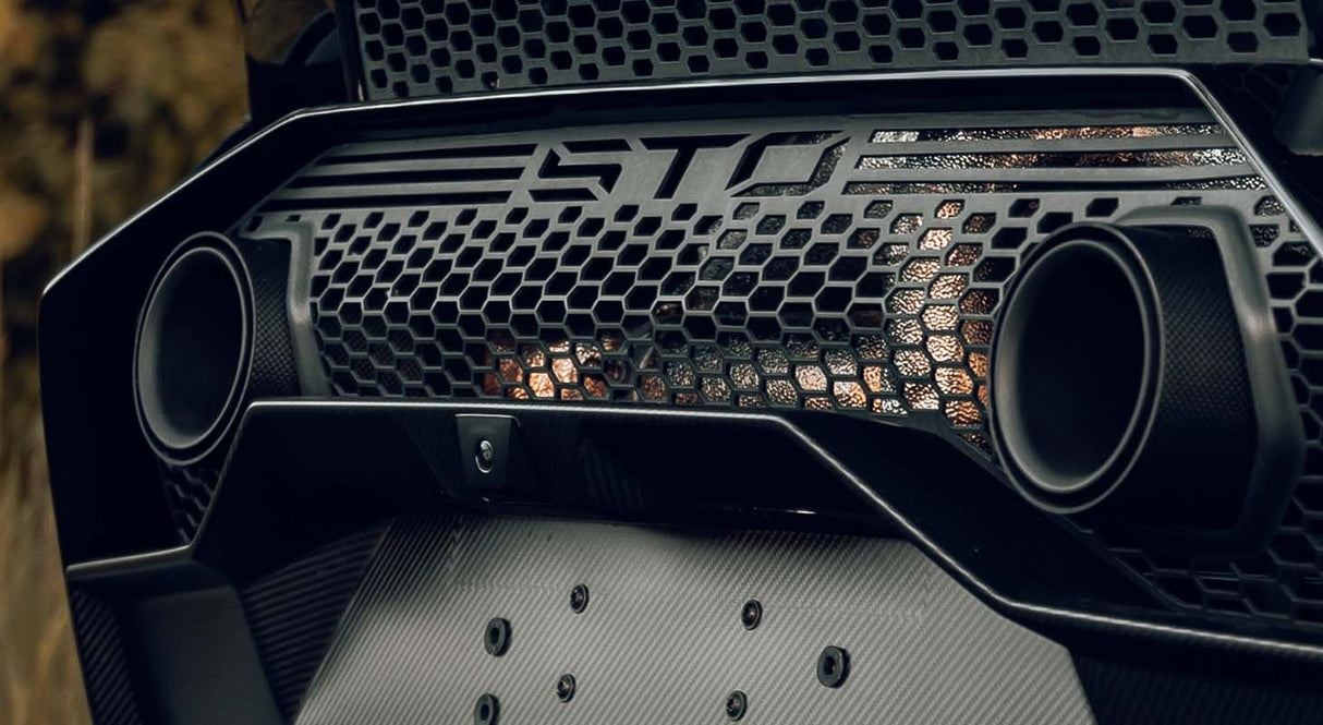 Sorties d’Échappement Carbone-Inox (2 Pièces) Lamborghini Huracán STO - Compatible NOVITEC et Échappement d’Origine