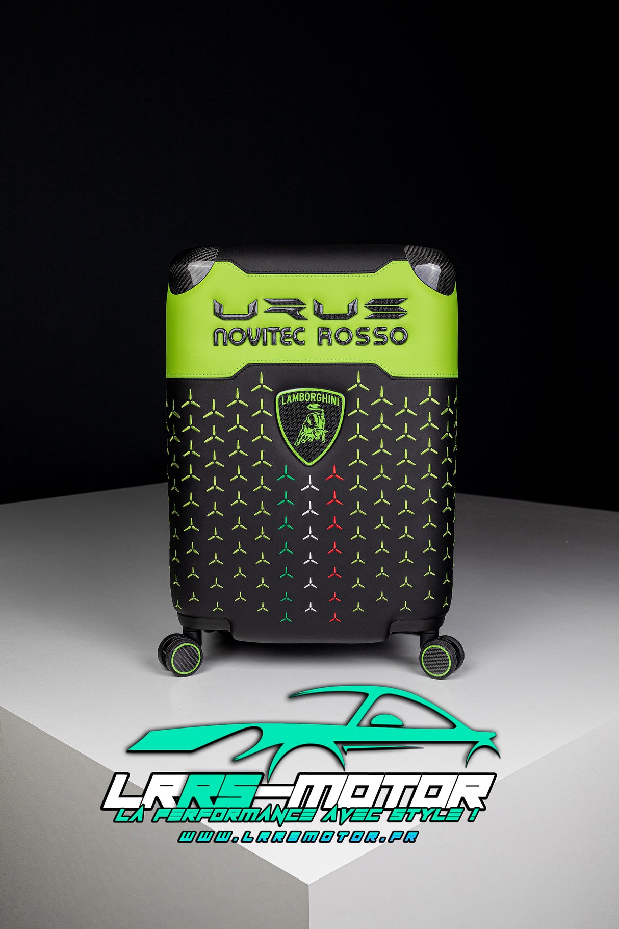 Valise à roulettes Lamborghini – Édition exclusive avec fibre de carbone véritable