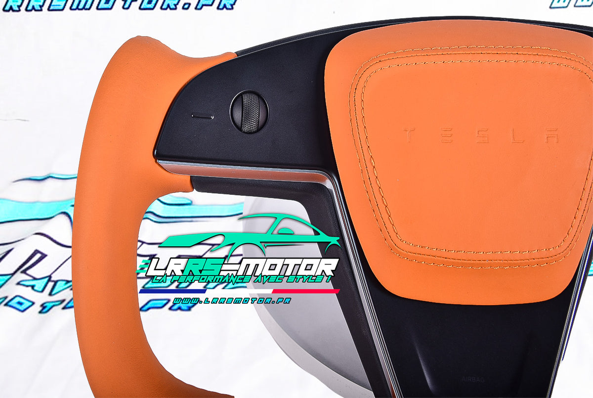 Volant personnalisable compatible avec TESLA MODEL S PLAID
