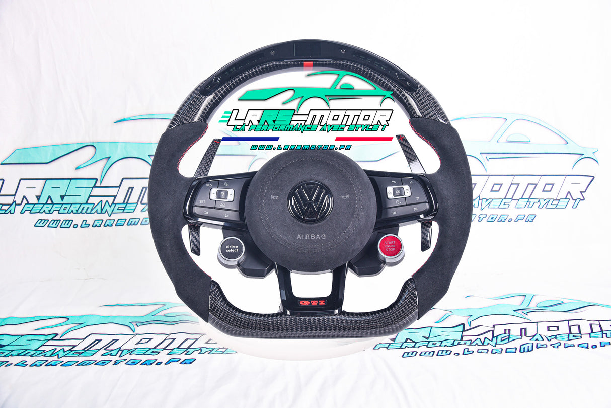 Individualisierbares Carbon-Lenkrad – Kompatibel mit Golf 7 / Scirocco 3 / Polo 6 GTI, GTD, R