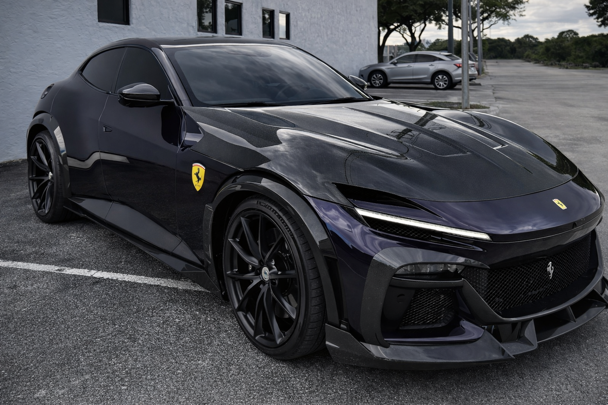 Capot carbone pour Ferrari Purosangue TÜV