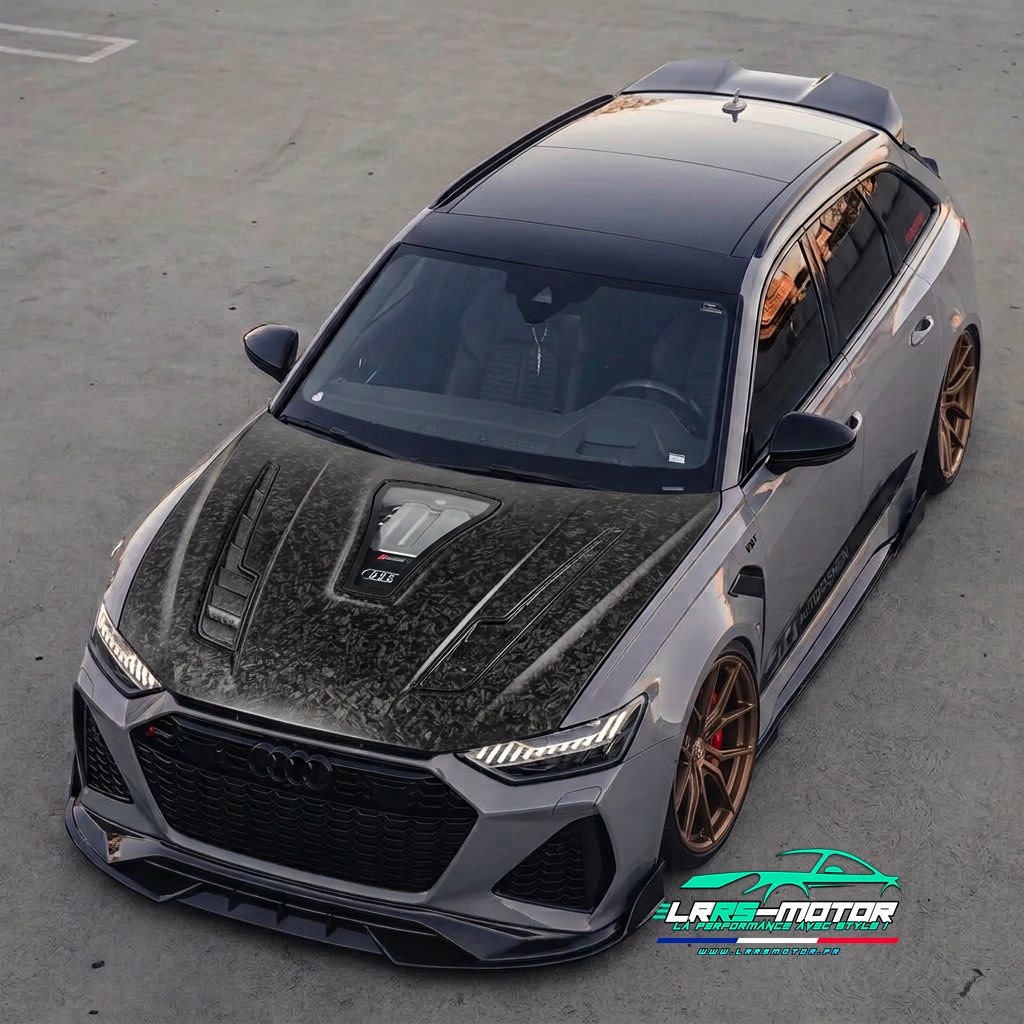 Capot en Fibre de Carbone pour Audi RS6 C8 2019-2025