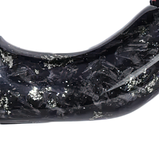 Forged Carbon Silver & Black