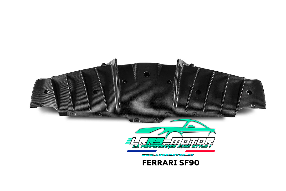 Diffuseur arrière en fibre de carbone autoclave style OEM pour Ferrari SF90 Stradale 2020+