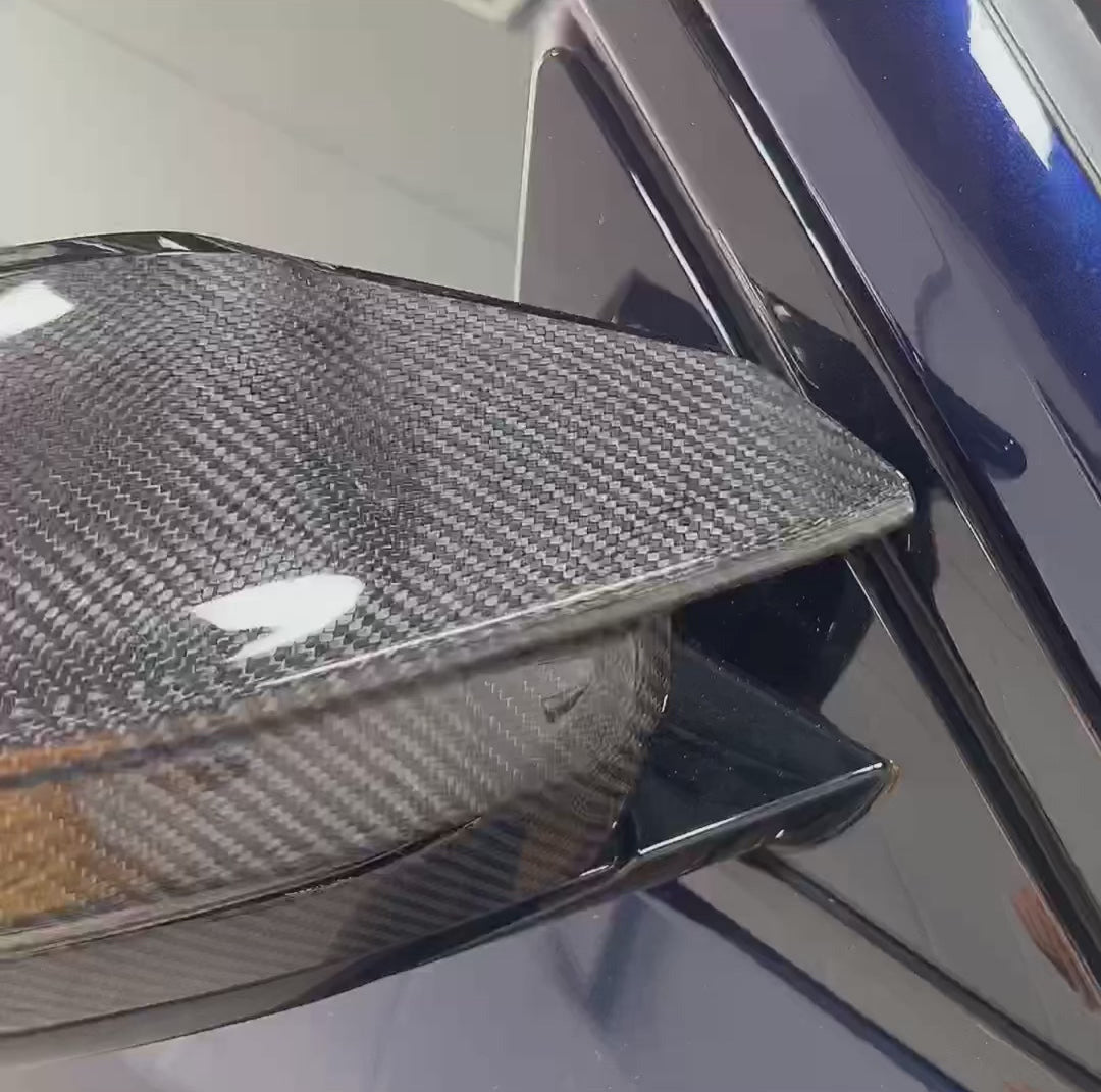 Coques de rétroviseurs en carbone sec – BMW G80 / G81 / G82 / G83 / G87 / G42 / G26