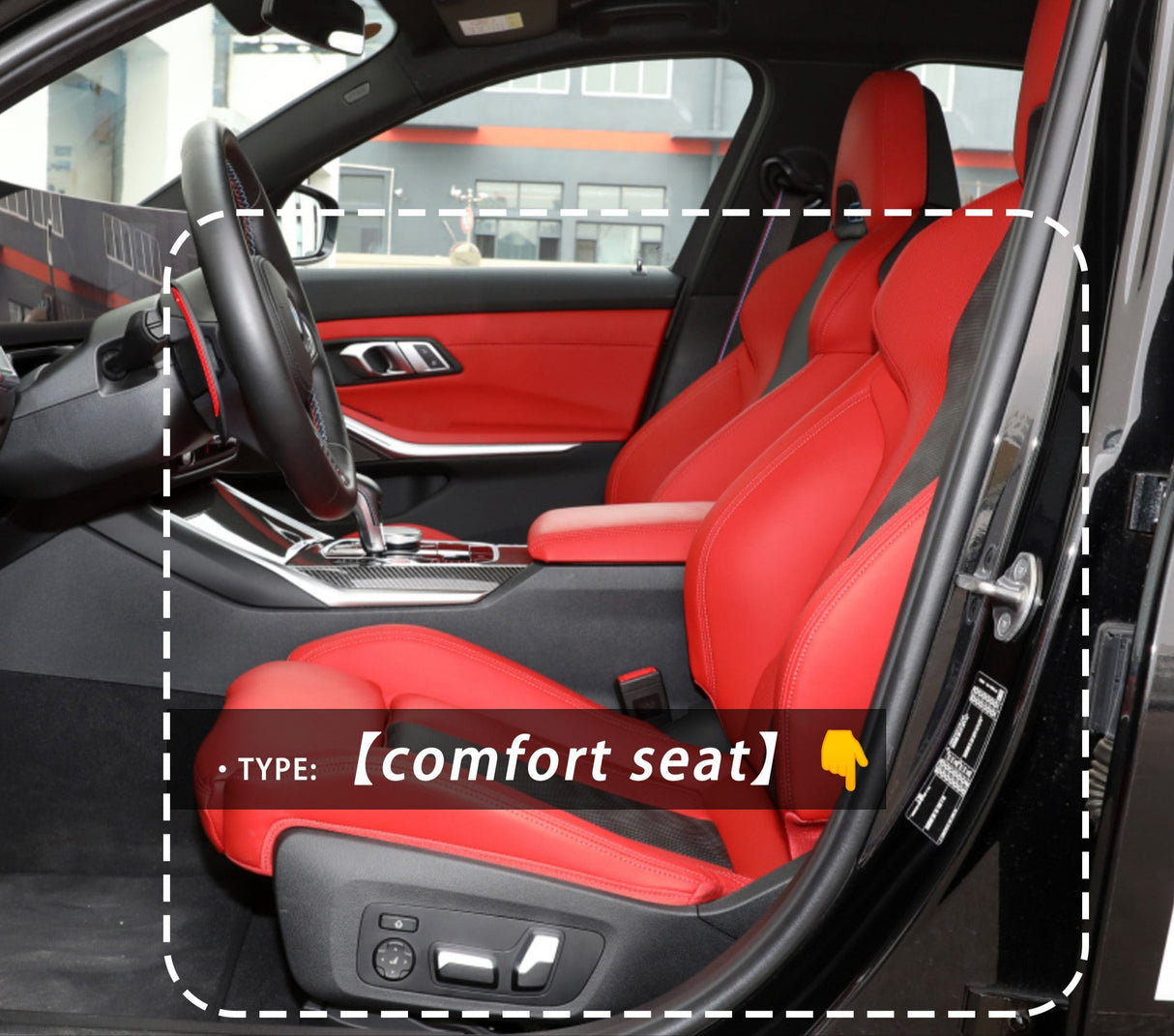 Cache Latéral de Siège en Carbone – BMW M3/M4 G80 G81 G82 G83 / X3M F97 / X4M F98 / Série 2 G42