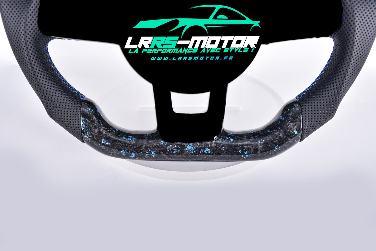 Jante de volant sport en carbone forgé bleu – Volkswagen Golf, Scirocco, Tiguan, Beetle