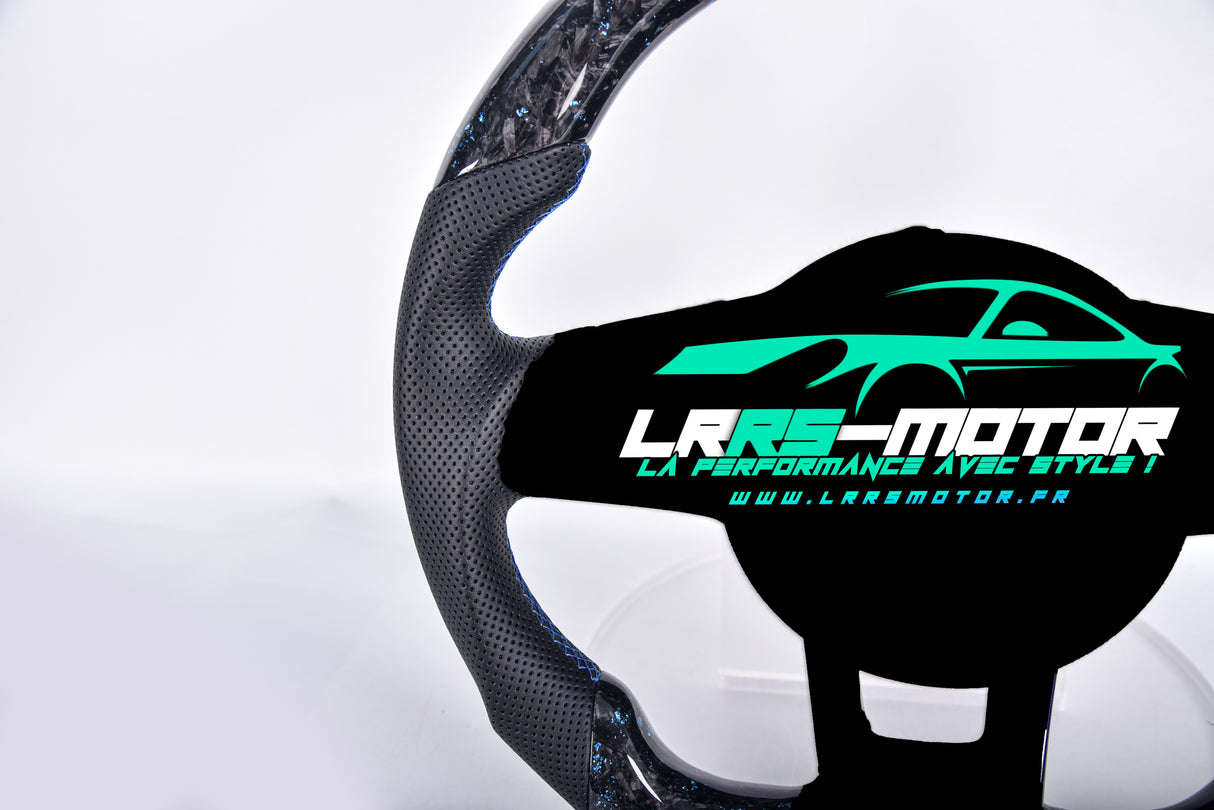 Jante de volant sport en carbone forgé bleu – Volkswagen Golf, Scirocco, Tiguan, Beetle