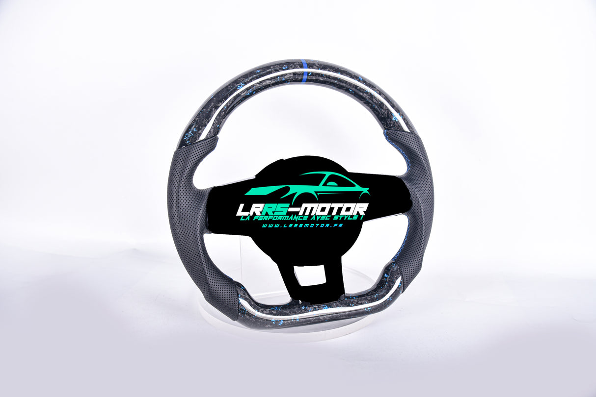 Jante de volant sport en carbone forgé bleu – Volkswagen Golf, Scirocco, Tiguan, Beetle