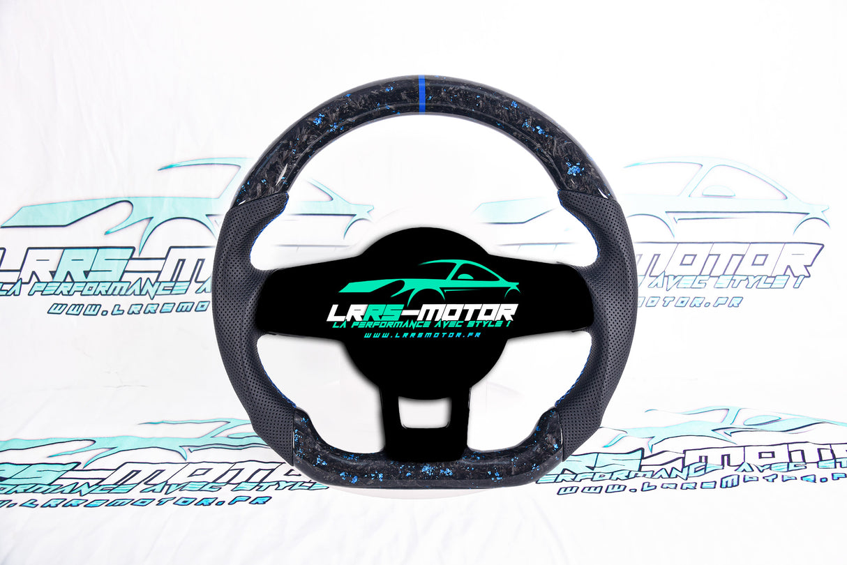 Jante de volant sport en carbone forgé bleu – Volkswagen Golf, Scirocco, Tiguan, Beetle