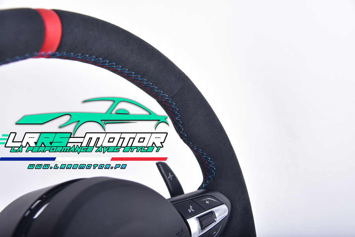 Volant en carbone personnalisable pour BMW Série F et G (2012-2022). Compatible Série 1, 2, 3, 4, 5, 6, X Séries et modèles M Performance (M2, M3, M4, M5, M6)Volant BMW F20, M2, M3, M4 carbone personnalisable