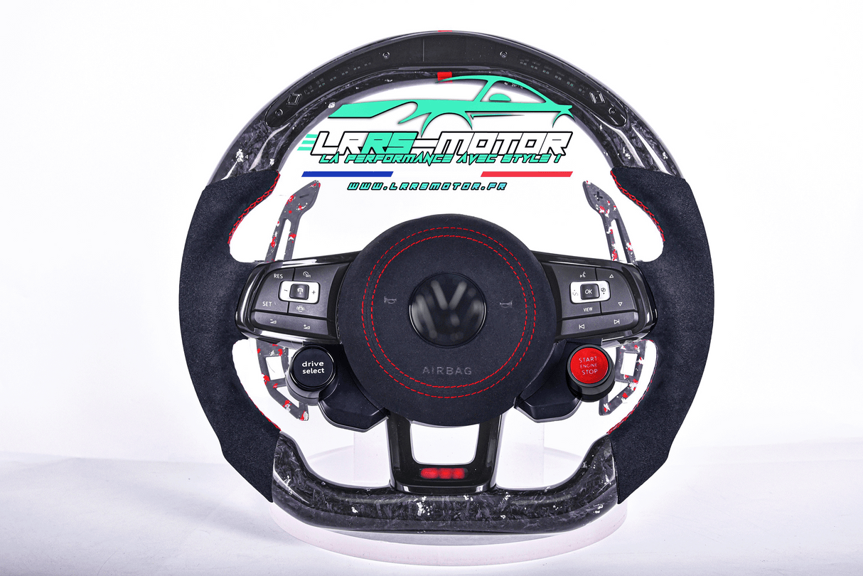 Individualisierbares Carbon-Lenkrad – Kompatibel mit Golf 7 / Scirocco 3 / Polo 6 GTI, GTD, R