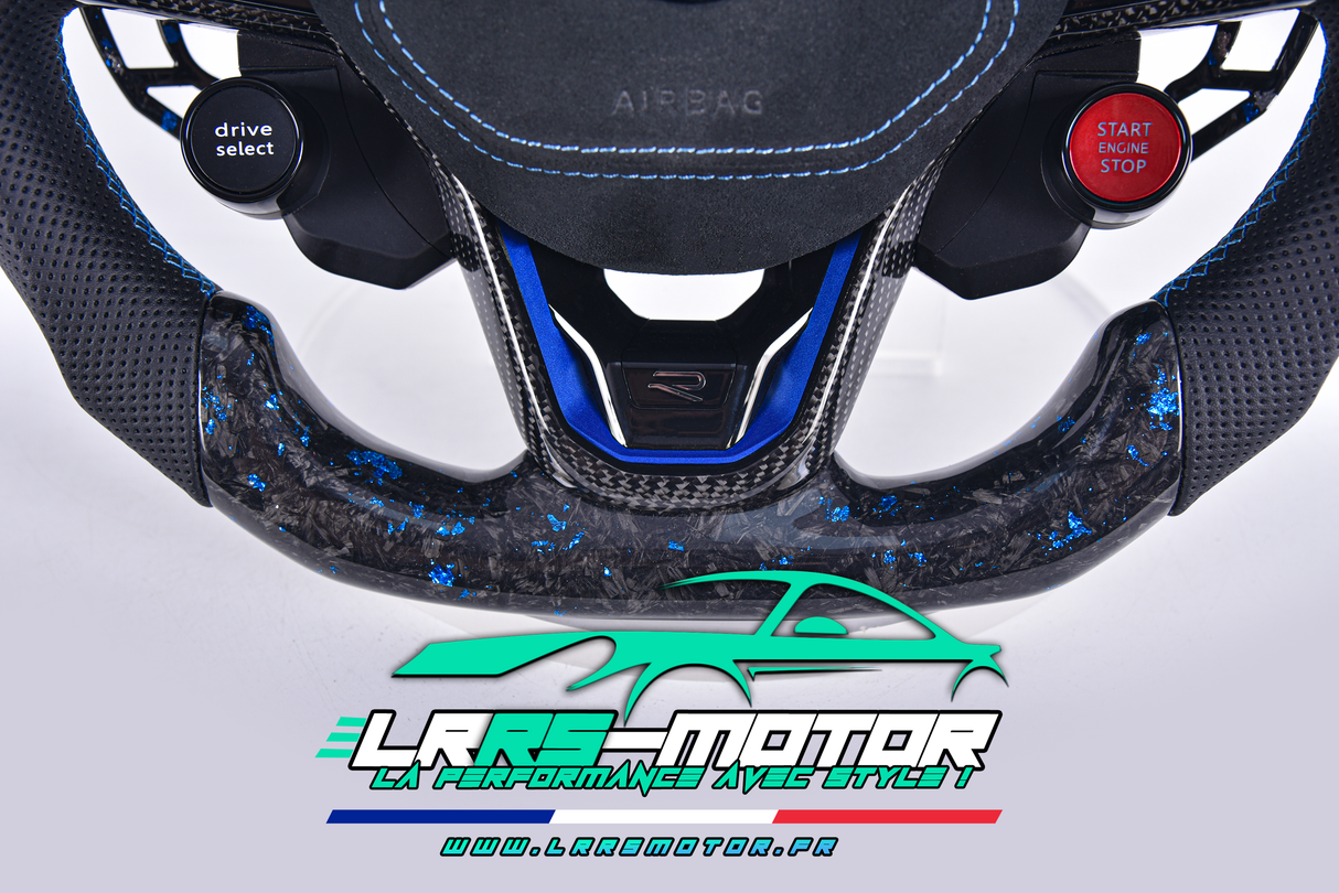 volant pour Volkswagen Golf 8, Polo 6, Beetle, Arteon GTE et R avec notre configurateur en ligne. Découvrez un visuel en direct de votre volant personnalisé pour un style unique et une finition parfaite.