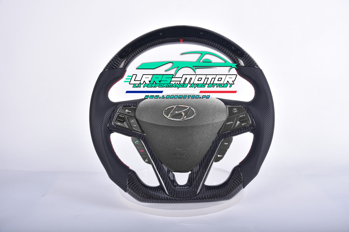 Volant Hyundai Veloster fibre de carbone personnalisable