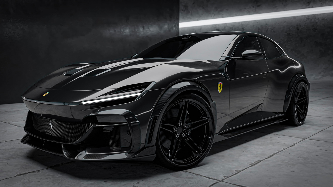 Ferrari Purosangue Parts carbon fiber