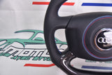 volant audi A3 8l Cuir perforé & fibre de carbone brillante en stock