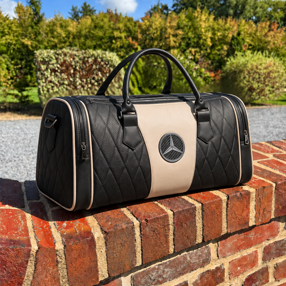 Sac de Voyage Mercedes-Benz – Luxe Cuir & Éléments Carbone